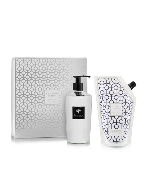 Cosmetics набор моющий гель для рук Gentlemen in silver 350мл и рефилл