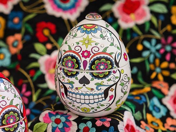 Skull ceramic свеча White skull 220г