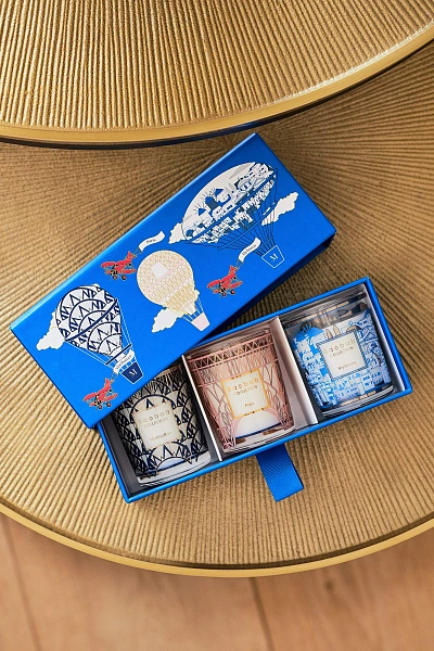 My first Baobab travel trio 3 свечи Manhattan-Paris-Mykonos по 80г